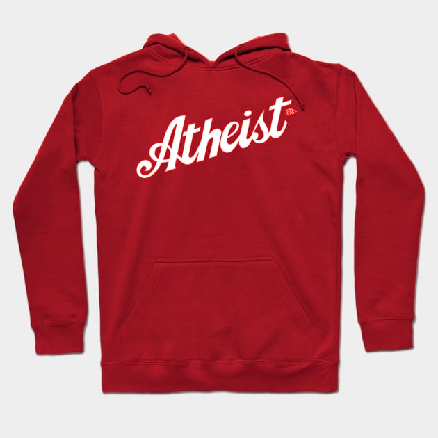 Classic Atheist Script by Tai's Tees Hoodie by TaizTeez